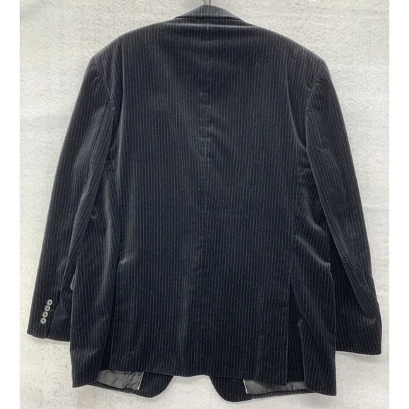 Alfani Corduroy Blazer Mens Size R48 Black Exclusively For Macy
